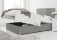 Levisham Ottoman Eire Linen Grey Double Bed Frame Only