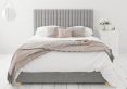 Levisham Ottoman Eire Linen Grey Compact Double Bed Frame Only