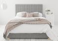 Levisham Ottoman Eire Linen Grey Single Bed Frame Only