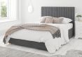 Levisham Ottoman Plush Velvet Steel Super King Size Bed Frame Only