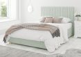 Levisham Ottoman Pastel Cotton Eau De Nil Compact Double Bed Frame Only