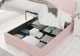 Levisham Ottoman Pastel Cotton Tea Rose Compact Double Bed Frame Only