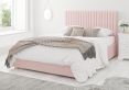 Levisham Ottoman Pastel Cotton Tea Rose Compact Double Bed Frame Only