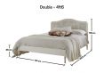 Liberty Rattan Wooden Bed Frame - Double Bed Frame Only