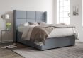 Jane Ottoman King Size Linea BlueStone Headboard & Base Only