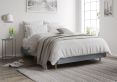 Classic Shallow Upholstered Linea Bluestone Double Base Only