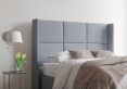 Jane Ottoman Super King Size Linea BlueStone Headboard & Base Only