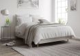 Classic Shallow Upholstered Linea Fog Double Base Only
