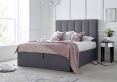 Linea Grey Upholstered Ottoman Double Bed Frame Only