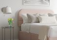 Makayla Classic Non Storage Linea Powder Double Base and Headboard Only