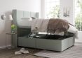 Jane Ottoman Double Linea SeaBlue Headboard & Base Only