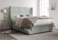 Jane Ottoman Double Linea SeaBlue Headboard & Base Only