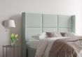 Jane Ottoman Super King Size Linea SeaBlue Headboard & Base Only