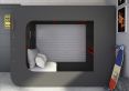 Loftpod Solo Grey With Grey Futon Gaming Bed Frame