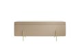 Sandwith Beige Velvet Upholstered Ottoman Storage Box