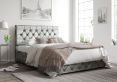 Rimini Ottoman Distressed Velvet Platinum Single Bed Frame Only