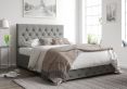 Rimini Ottoman Eire Linen Grey Compact Double Bed Frame Only