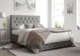 Rimini Ottoman Eire Linen Grey Single Bed Frame Only