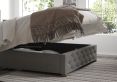 Rimini Ottoman Eire Linen Grey Single Bed Frame Only