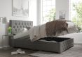 Rimini Ottoman Eire Linen Grey Single Bed Frame Only