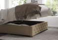 Rimini Ottoman Eire Linen Natural Single Bed Frame Only
