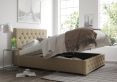 Rimini Ottoman Eire Linen Natural Single Bed Frame Only