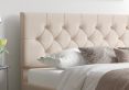 Rimini Ottoman Eire Linen Off White Single Bed Frame Only