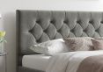 Rimini Ottoman Granite Kimiyo Linen Single Bed Frame Only