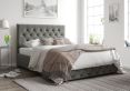 Rimini Ottoman Granite Kimiyo Linen Single Bed Frame Only