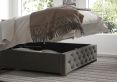 Rimini Ottoman Granite Kimiyo Linen Single Bed Frame Only