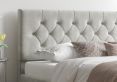 Rimini Ottoman Silver Kimiyo Linen Single Bed Frame Only