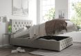 Rimini Ottoman Silver Kimiyo Linen Single Bed Frame Only