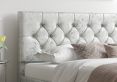 Rimini Ottoman Silver Mirazzi Velvet Compact Double Bed Frame Only