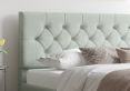 Rimini Ottoman Pastel Cotton Eau De Nil Single Bed Frame Only