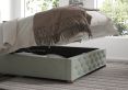 Rimini Ottoman Pastel Cotton Eau De Nil Rose King Size Bed Frame Only