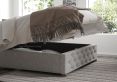 Rimini Ottoman Pastel Cotton Storm Single Bed Frame Only