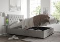 Rimini Ottoman Pastel Cotton Storm Compact Double Bed Frame Only