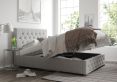 Rimini Ottoman Pastel Cotton Storm Single Bed Frame Only