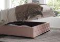 Rimini Ottoman Pastel Cotton Tea Rose Single Bed Frame Only