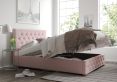 Rimini Ottoman Pastel Cotton Tea Rose Single Bed Frame Only
