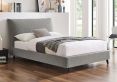 Tranquil Boucle Dove Grey Double Bed Frame