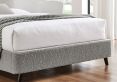 Tranquil Boucle Dove Grey Double Bed Frame