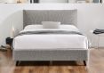 Tranquil Boucle Dove Grey Double Bed Frame