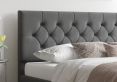Rimini Ottoman Plush Velvet Steel Single Bed Frame Only