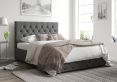 Rimini Ottoman Plush Velvet Steel Single Bed Frame Only
