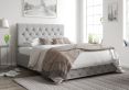 Rimini Ottoman Grey Saxon Twill Single Bed Frame Only
