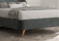 Lunar Upholstered Bed Frame - Double Bed Frame Only - Arran Natural