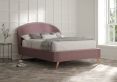 Lunar Upholstered Bed Frame - King Size Bed Frame Only - Velvet Lilac