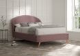 Lunar Velvet Lilac Upholstered Bed Frame Only