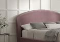 Lunar Upholstered Bed Frame - Double Bed Frame Only - Velvet Lilac